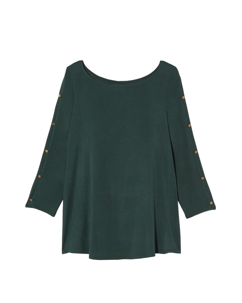 Front of plus size Ione Button Sleeve Top by East Adeline | Dia&Co | dia_product_style_image_id:123422